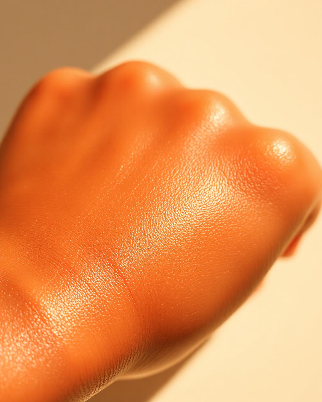 Glowing skin after